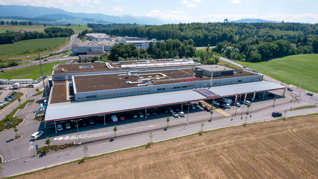 ALIGRO Matran, bâtiment vu du ciel