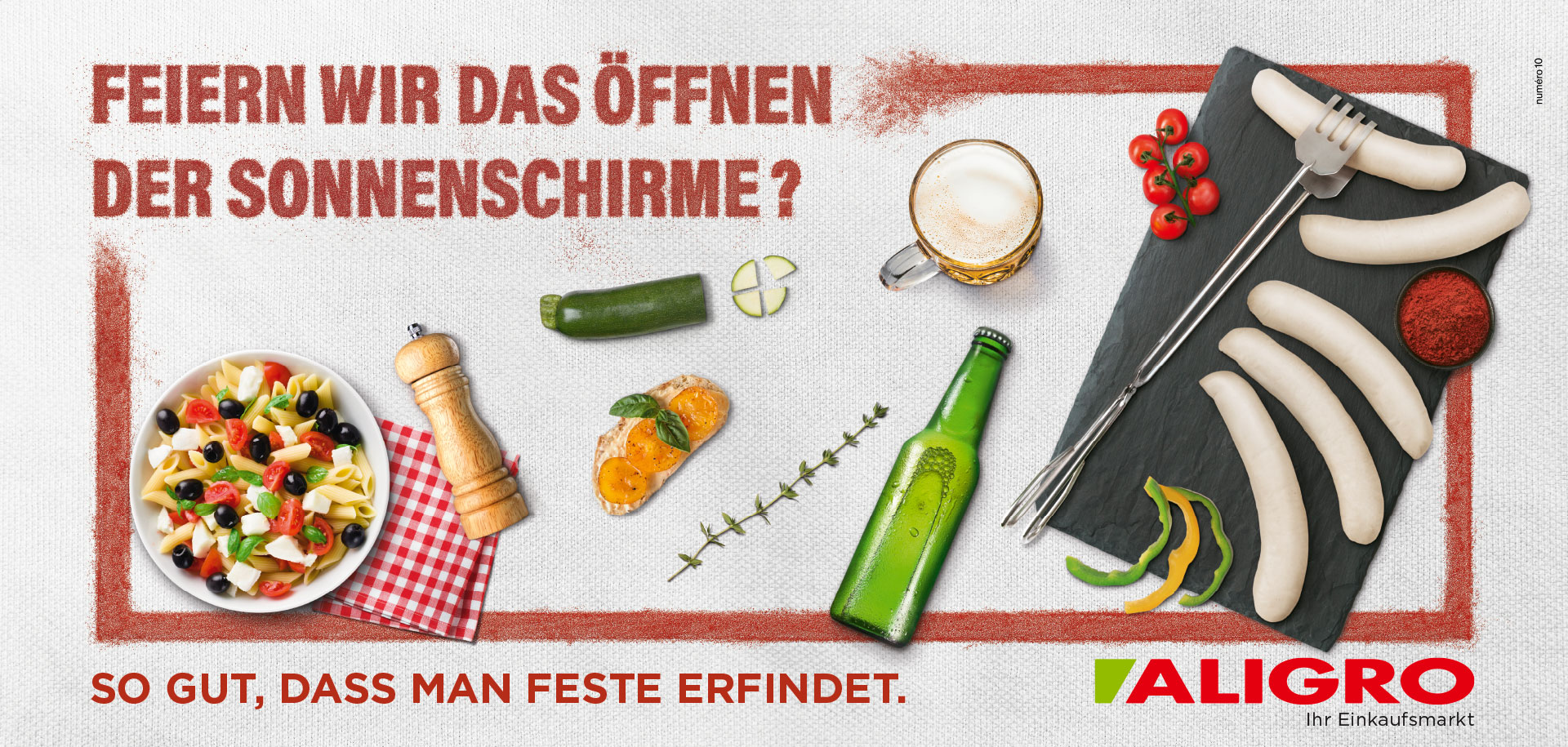 Feiern wir das Öffnen der Sonneschirme?