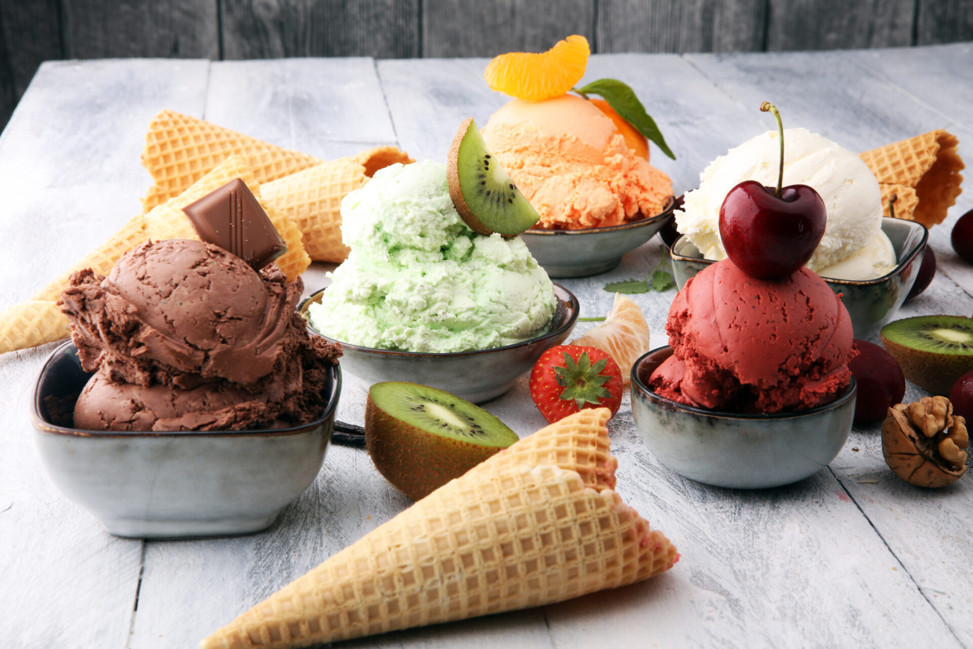 ALIGRO Eine grosse Auswahl Glacésorten, die Ihrem Menü Frische verleihen