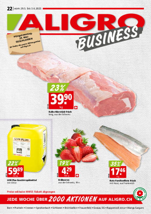 Actions pour clients BUSINESS #22 – valable du 29 mai au 3 juin 2023