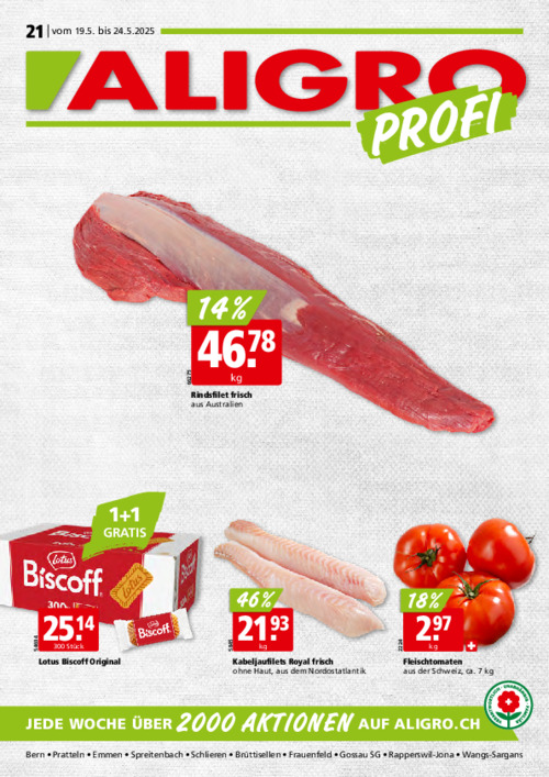 Actions PRO #21 – valables du 19 au 24 mai