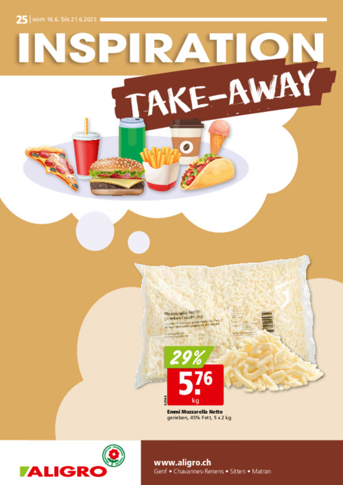 Inspiration Take-Away #25 – gültig vom 16. bis 21. Juni