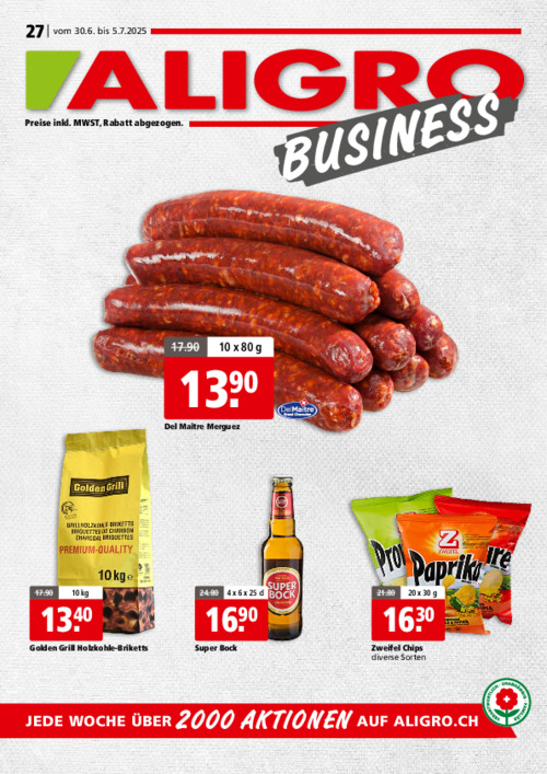 BUSINESS-Aktionen #27 – gültig vom 30. Juni bis 5. Juli