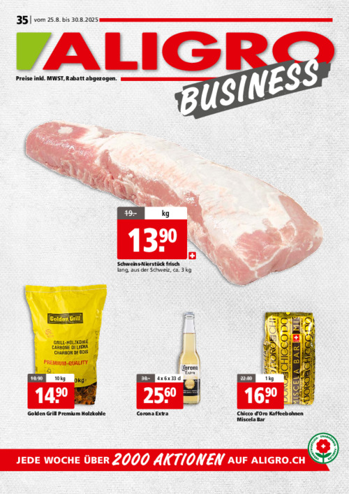 Actions BUSINESS #35 – valables du 25 au 30 août