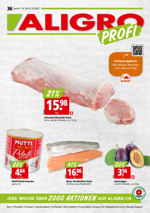 PROFI-Aktionen #36 – gültig vom 1. bis 6. September
