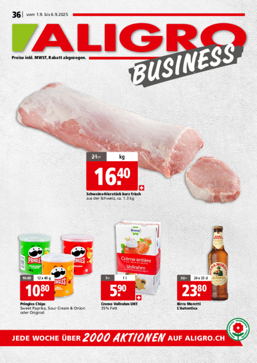 BUSINESS-Aktionen  #36 – gültig vom 1. bis 6. September 2025