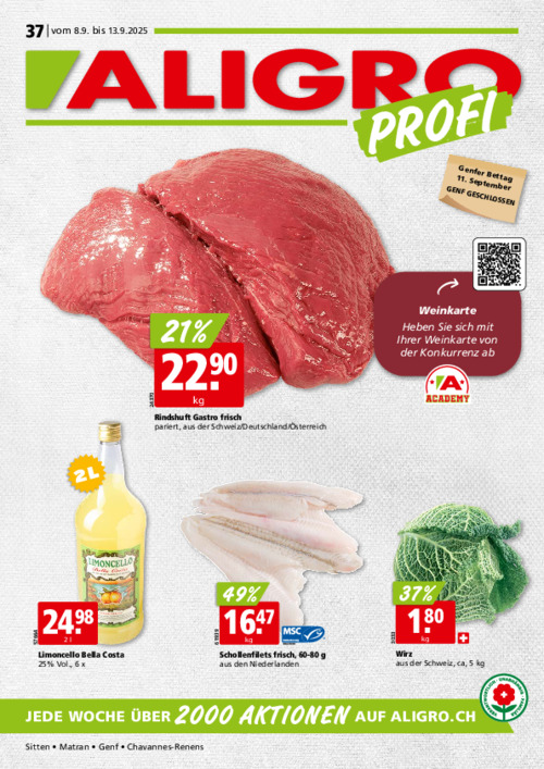 PROFI-Aktionen #37 – gültig vom 8. bis 13. September