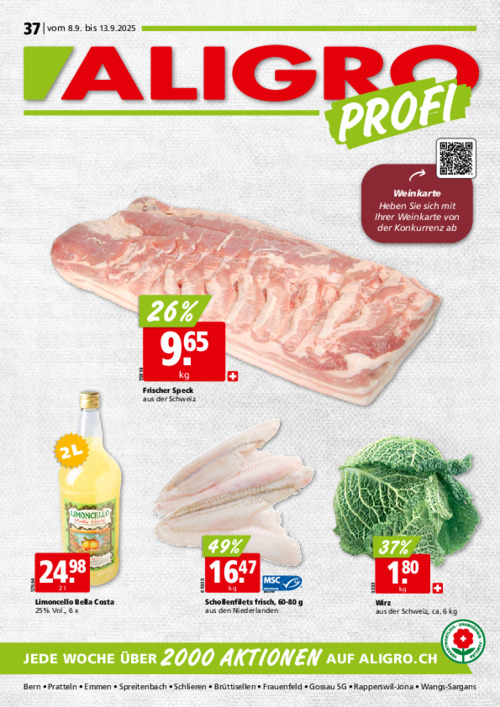 PROFI-Aktionen #37 – gültig vom 8. bis 13. September