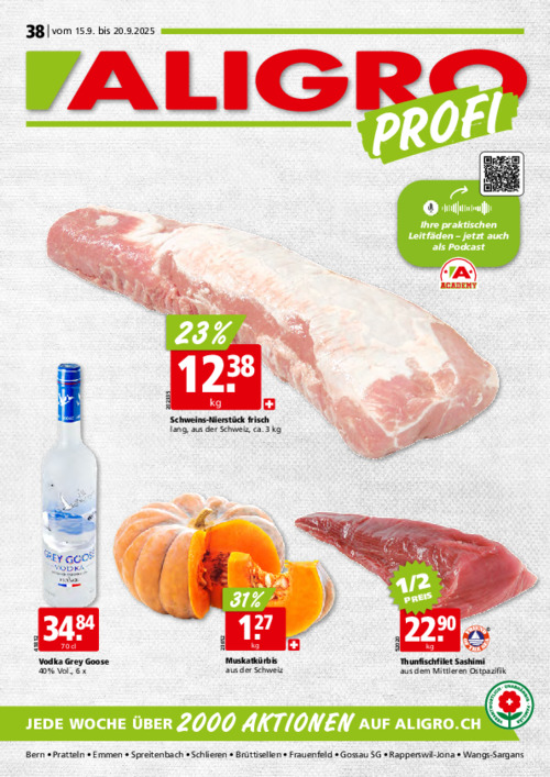 PROFI-Aktionen #38 – gültig vom 15. bis 20. September