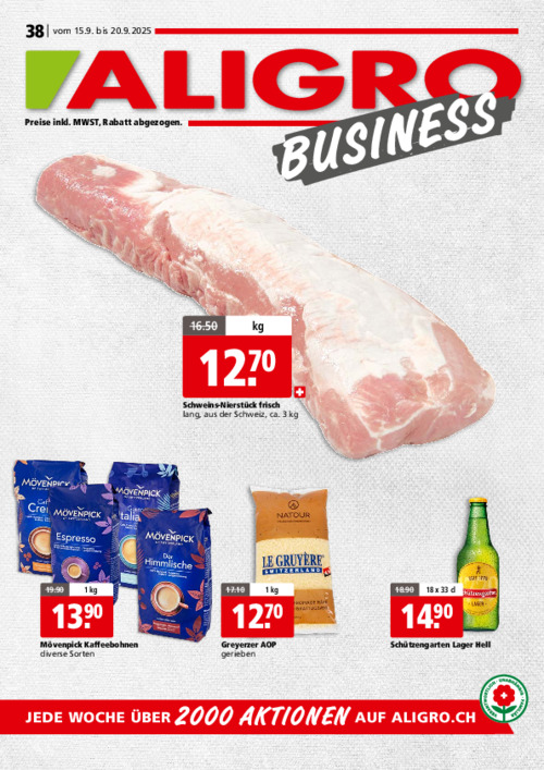 Actions BUSINESS #38 – valables du 15 au 20 septembre
