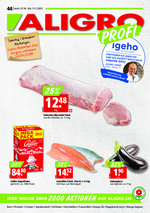 PROFI-Aktionen #44 – gültig vom 27. Oktober bis 1. November 2025