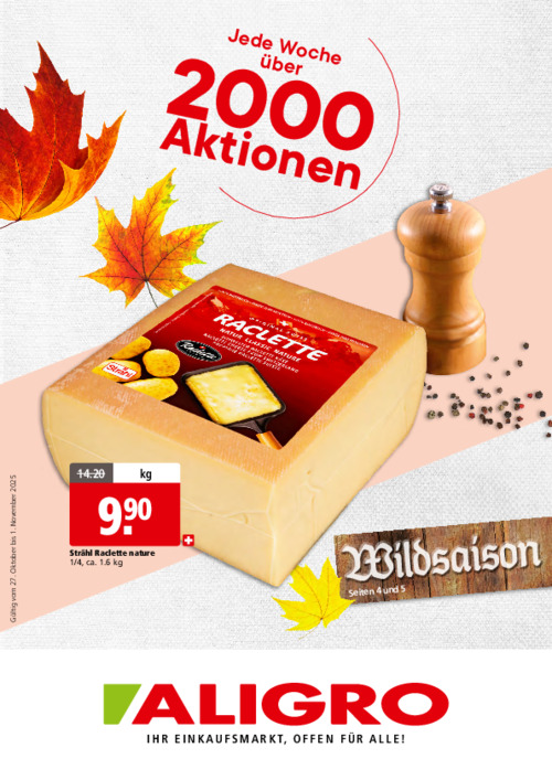 Wildsaison - Gültig vom 27. Oktober bis 1. November