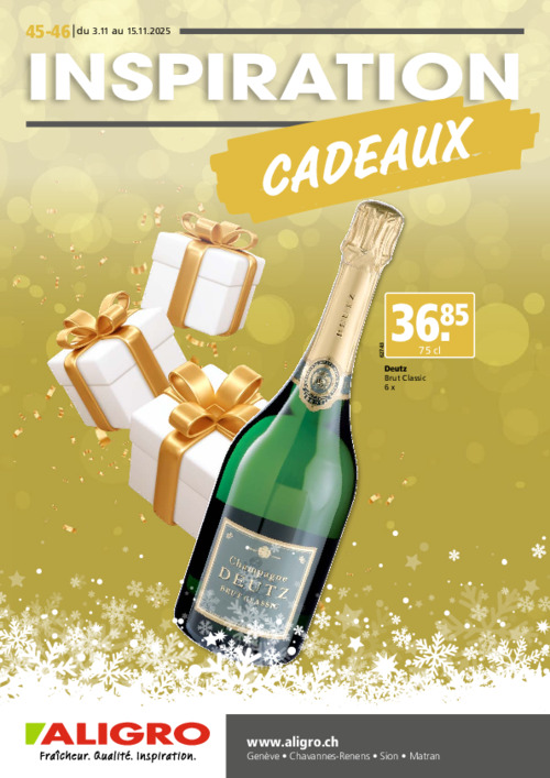 Inspiration Cadeaux - du 3 au 15 novembre 2025