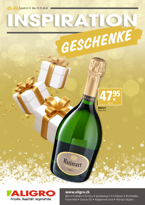 Inspiration Geschenke - vom 3. bis 15. November