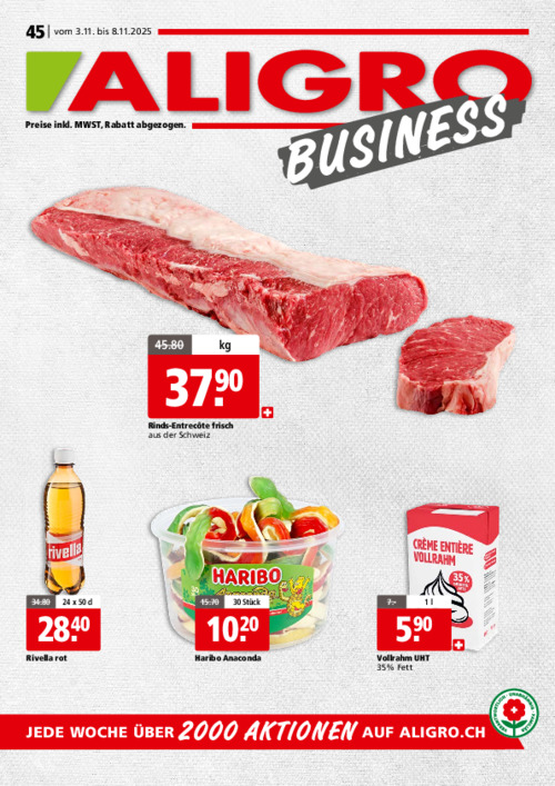 Actions BUSINESS #45 – valables du 3 au 8 novembre