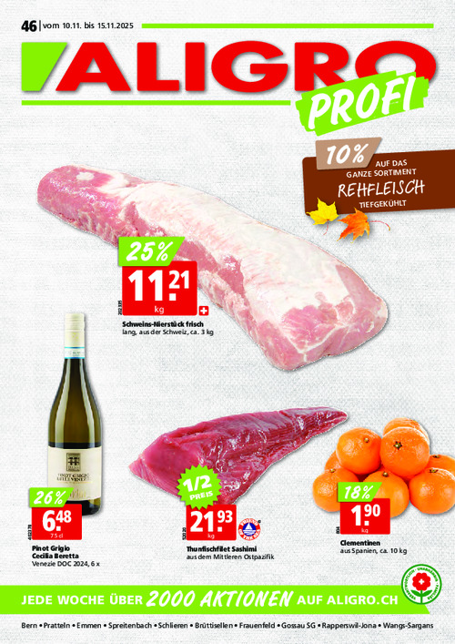 Actions PRO #46 – valables du 10 au 15 novembre 2025