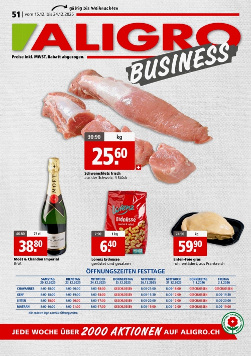 BUSINESS-Aktionen #51 – gültig vom 15. bis 24. Dezember