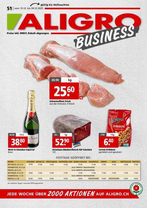 BUSINESS-Aktionen #51 – gültig vom 15. bis 24. Dezember