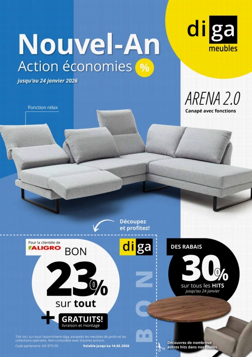 Offre DIGA jusqu'au 24 janvier