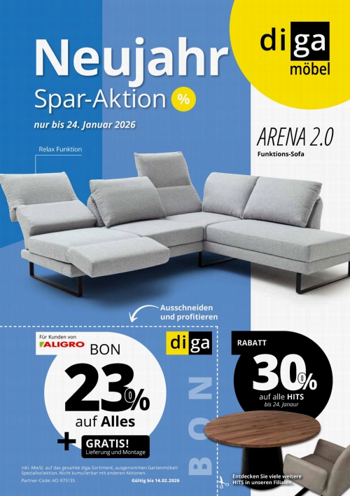 DIGA Angebot bis 24. Januar