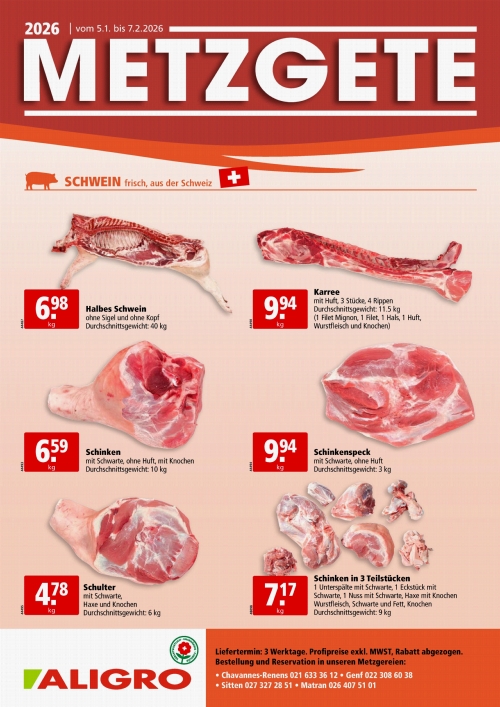 Metzgete #02 - gültig vom 5. bis 10. Januar
