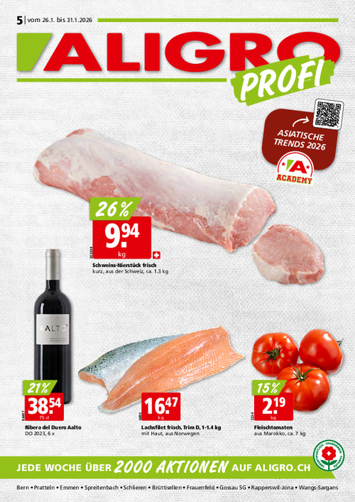 Actions PRO #05 – valables du 26 au 31 janvier 2026