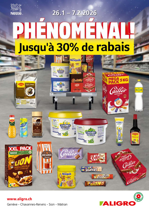 Offre Nestlé - valables du 26 janvier au 7 février 2026