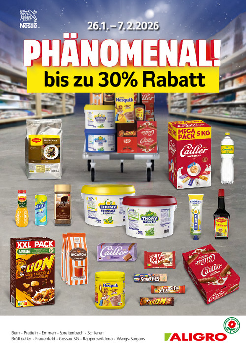 Offre Nestlé - valables du 26 janvier au 7 février 2026