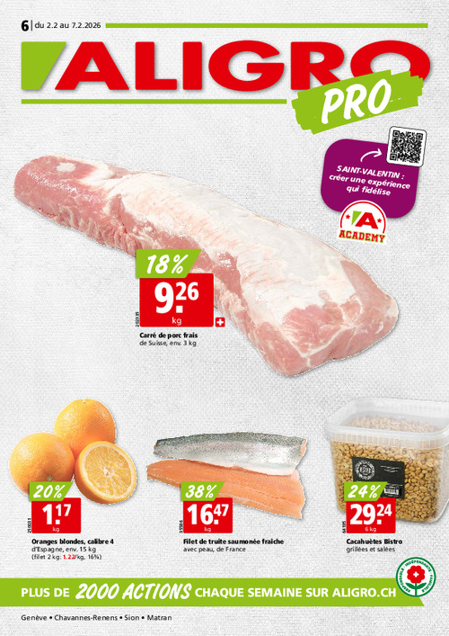 Actions PRO #06 – valables du 2 au 7 février