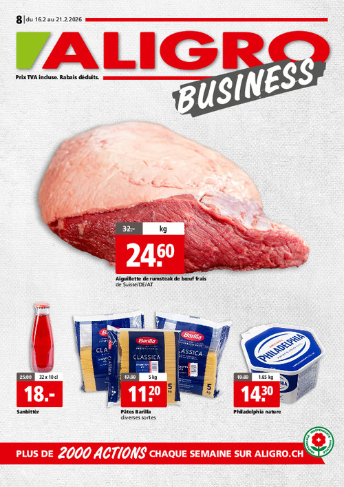 Actions BUSINESS #08 – valables du 16 au 21 février