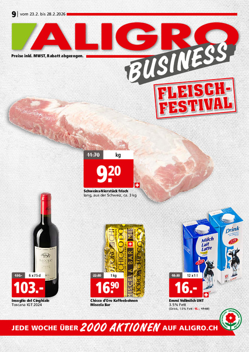 Actions BUSINESS #09 – valables du 23 au 28 février