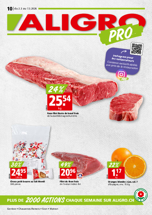 Actions PRO #10 – valables du 2 au 7 mars