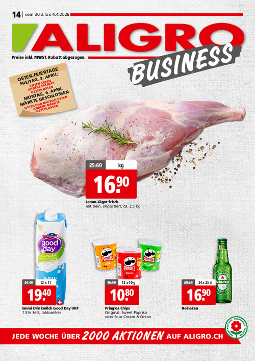 BUSINESS-Aktionen  #14 – gültig vom 30. März bis 4. April