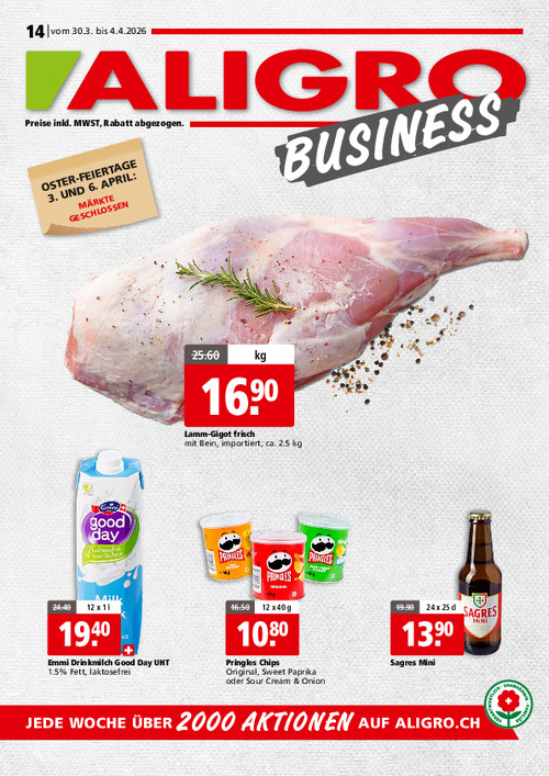 BUSINESS-Aktionen  #14 – gültig vom 30. März bis 4. April