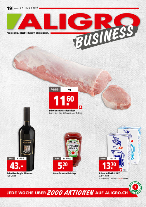 Actions BUSINESS #19 – valables du 4 au 9 mai