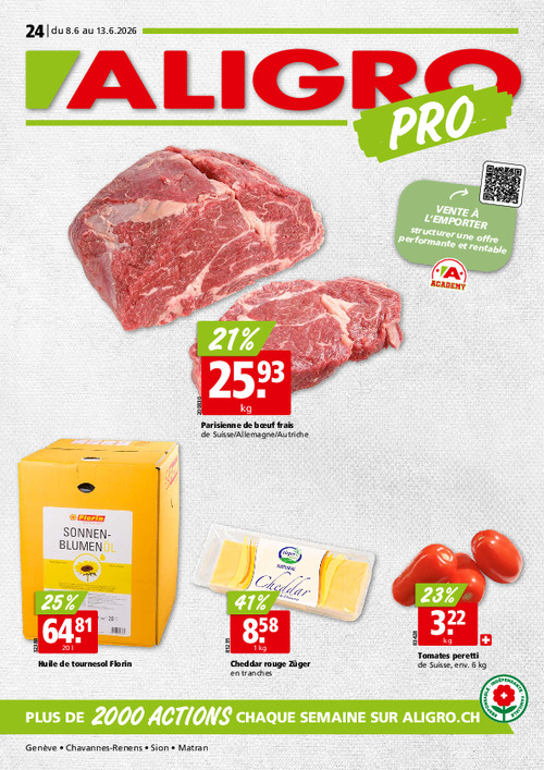 Actions PRO #24 – valables du 8 au 13 juin