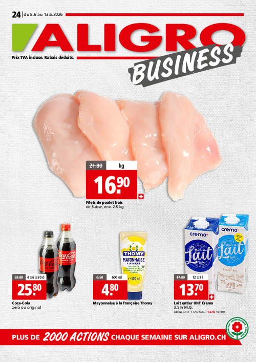 Actions BUSINESS #24 – valables du 8 au 13 juin