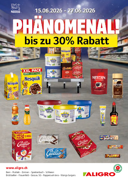 Offre Nestlé - valable du 15 au 27 juin