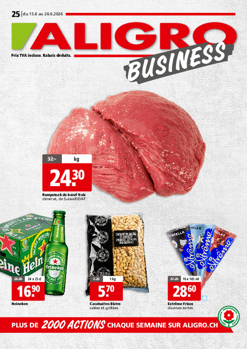 Actions BUSINESS #25 – valables du 15 au 20 juin