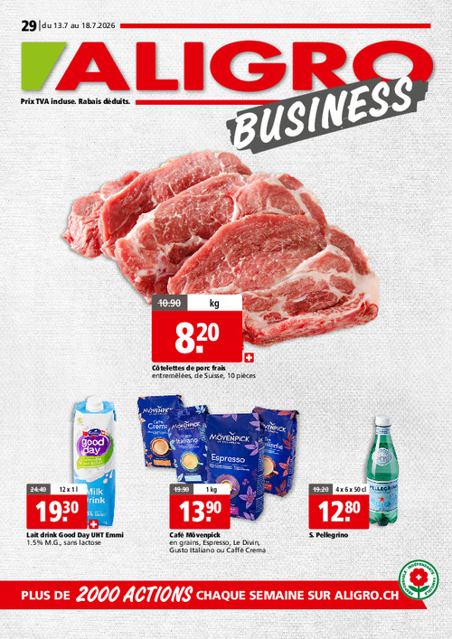 Actions BUSINESS #29 – valables du 13 au 18 juillet