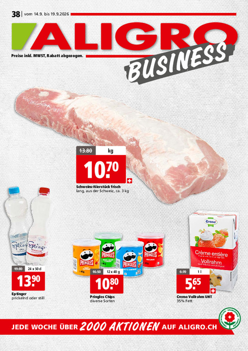 Actions BUSINESS #38 – valables du 14 au 19 septembre