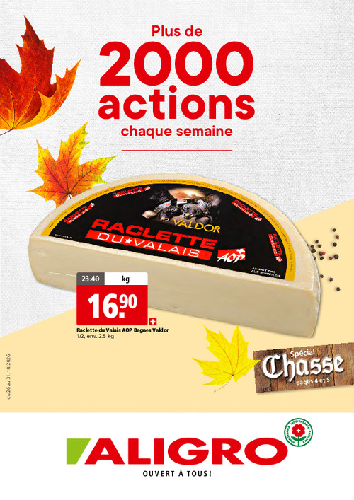 Actions GOURMAND #44 – valables du 26 au 31 octobre